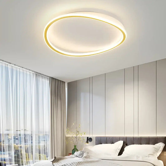 Plafonnier LED halo ovale pour salon