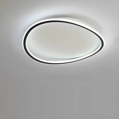 Plafonnier LED halo ovale pour salon