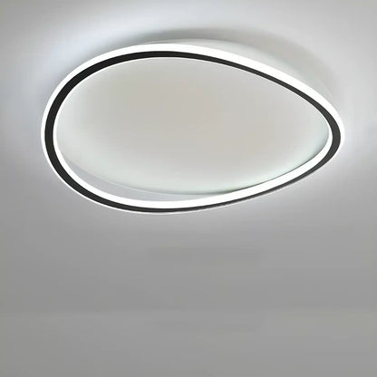 Plafonnier LED halo ovale pour salon