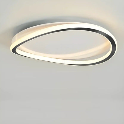 Plafonnier LED halo ovale pour salon