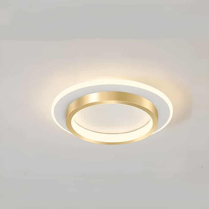 Plafonnier LED au design moderne forme ronde et carrée pour salon