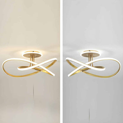 Plafonnier LED moderne multiforme avec lumière dimmable