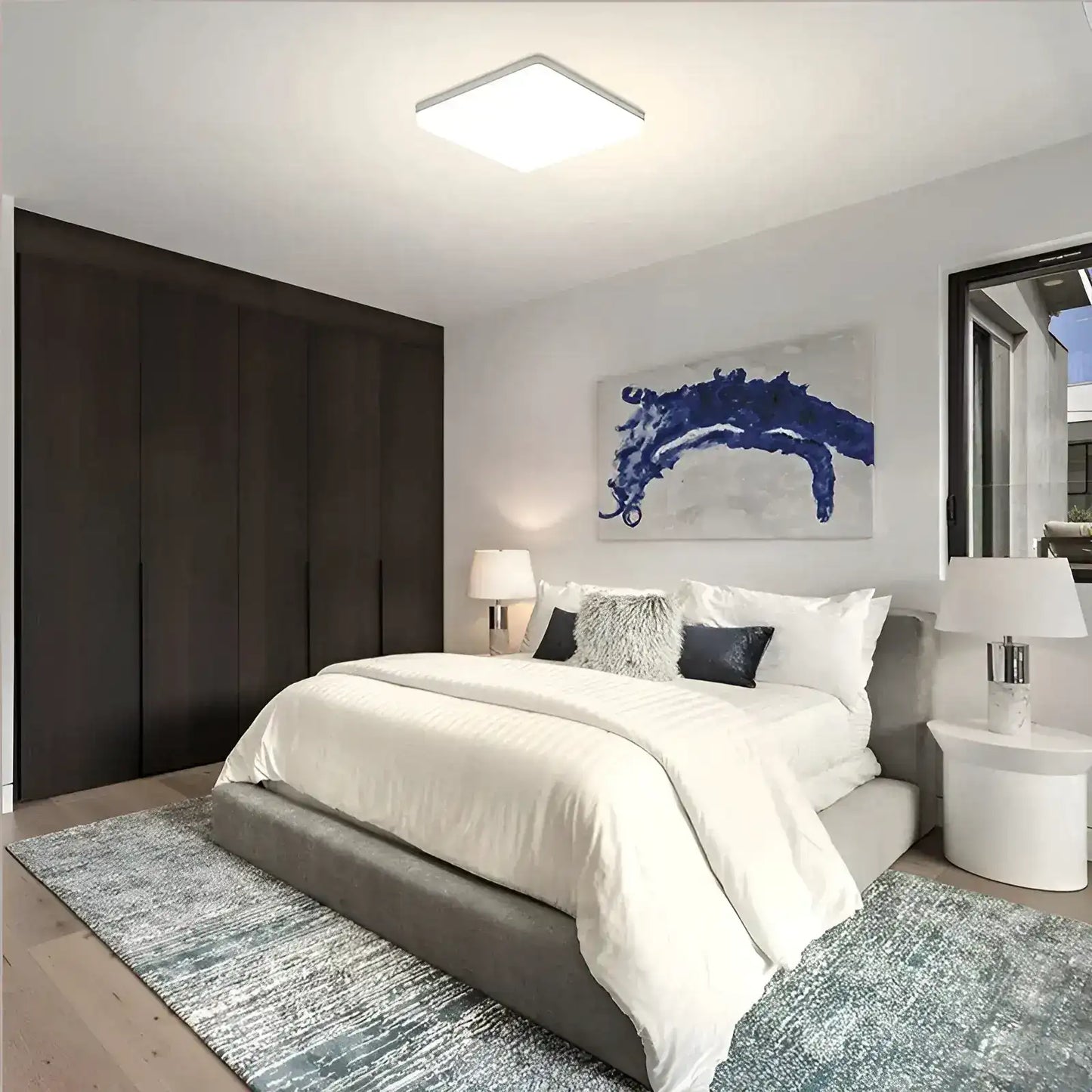 Plafonnier LED versatile pour salon