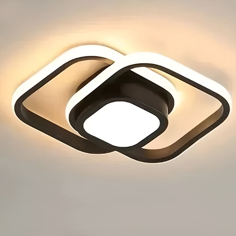 Plafonnier LED Moderne en forme de cadre pour salon