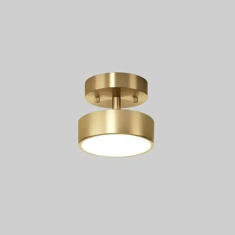 Plafonnier LED Nordique en Cuivre pour salon