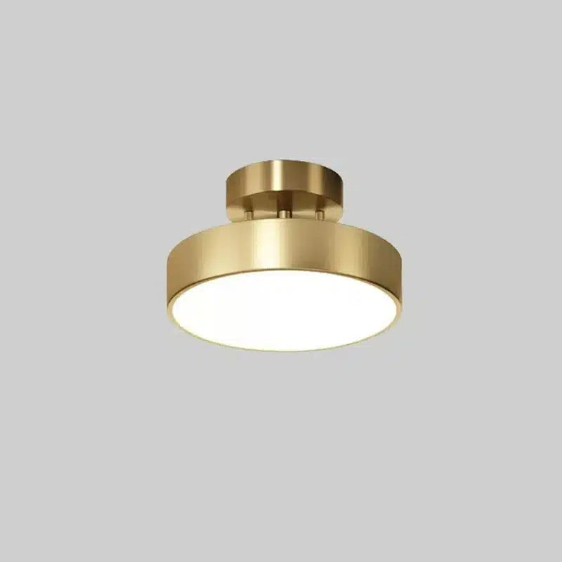 Plafonnier LED Nordique en Cuivre pour salon