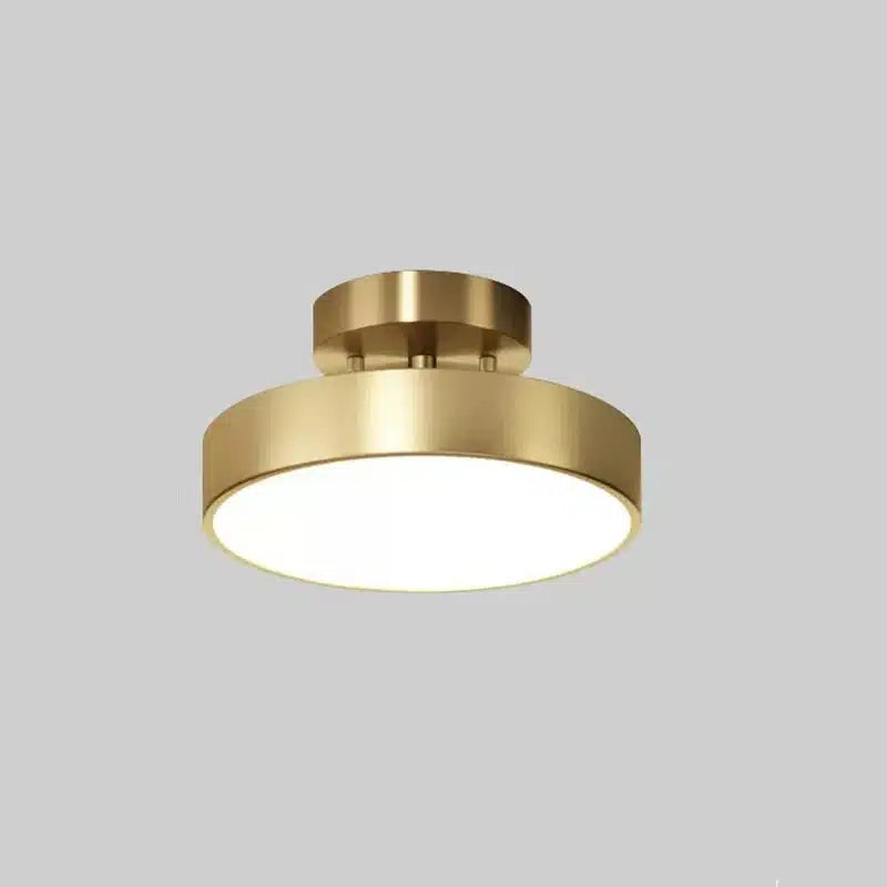 Plafonnier LED Nordique en Cuivre pour salon