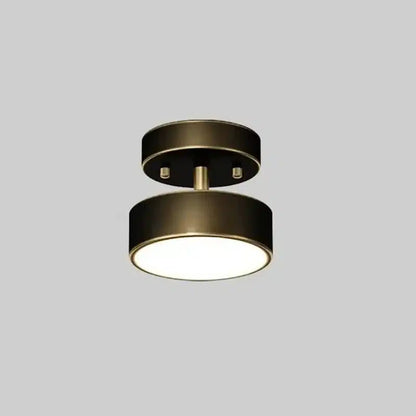 Plafonnier LED Nordique en Cuivre pour salon