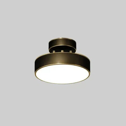 Plafonnier LED Nordique en Cuivre pour salon