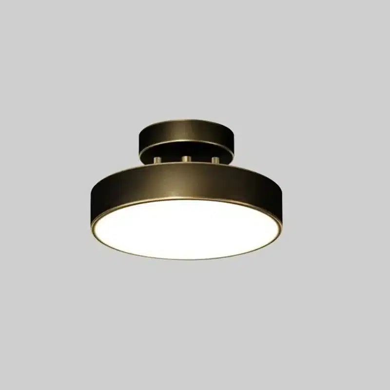 Plafonnier LED Nordique en Cuivre pour salon