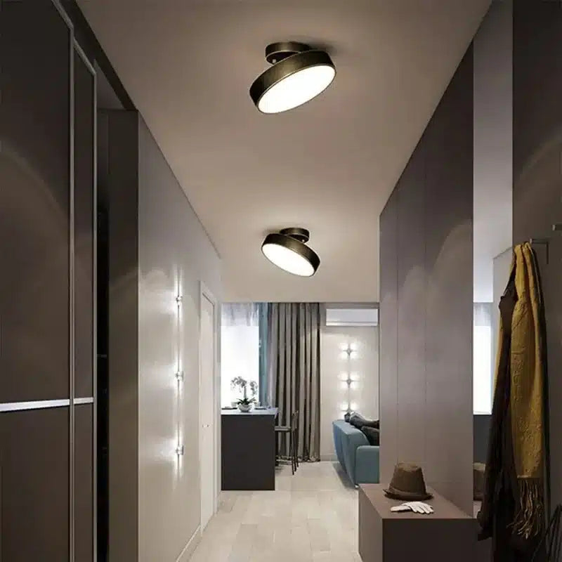 Plafonnier LED Nordique en Cuivre pour salon