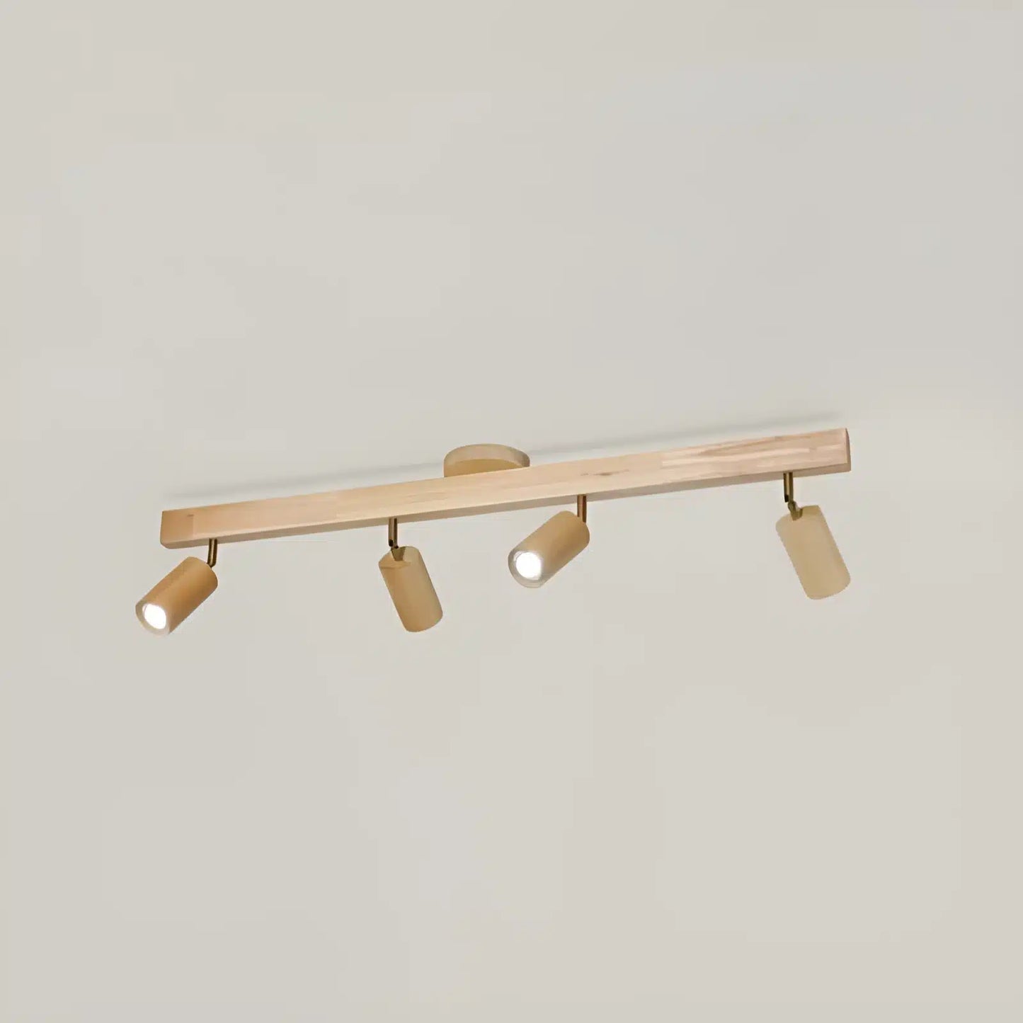 Plafonnier en bois nordique rotatif réglable en simple, duo, trio et quatuor