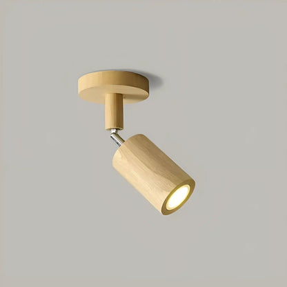 Plafonnier en bois nordique rotatif réglable en simple, duo, trio et quatuor