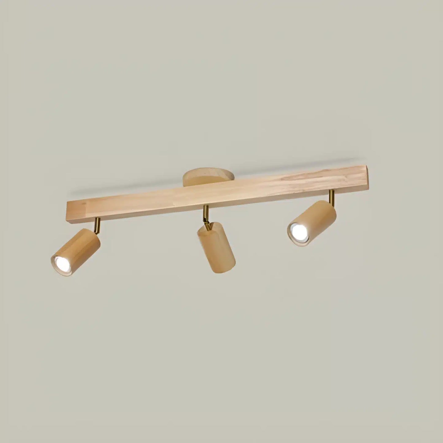 Plafonnier en bois nordique rotatif réglable en simple, duo, trio et quatuor