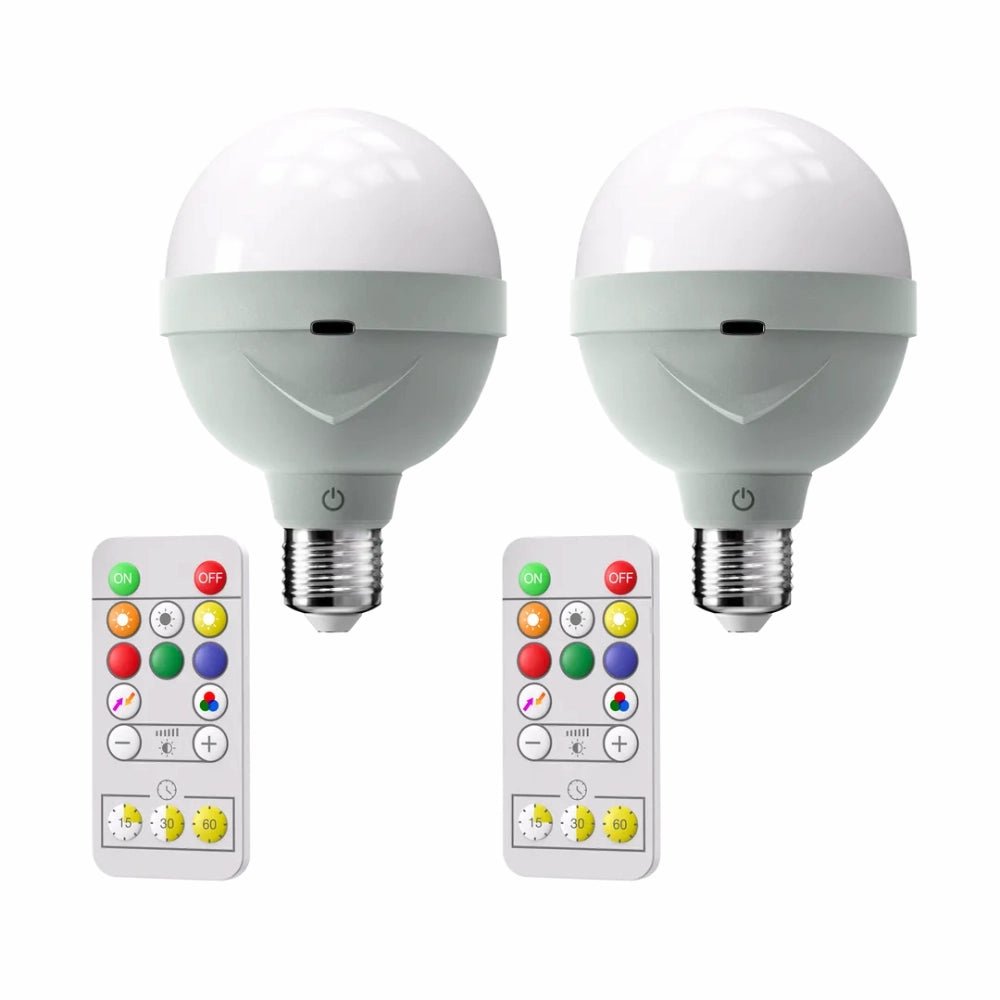 Ampoules blanches rechargeable sans fil (2 pièces) - Luminenza - 