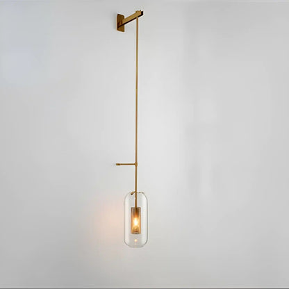 Applique LED Moderne en Verre - Design Nordique pour Éclairage de Salon - Luminenza - Doré