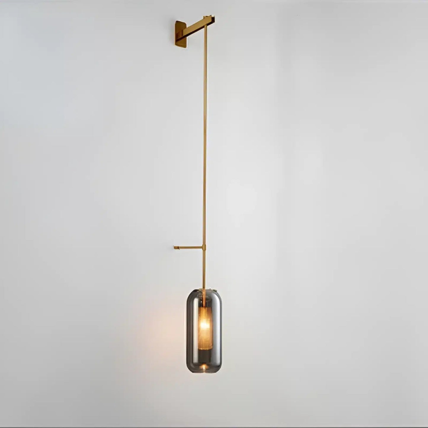 Applique LED Moderne en Verre - Design Nordique pour Éclairage de Salon - Luminenza - Doré Gris