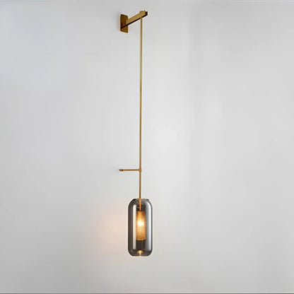 Applique LED Moderne en Verre - Design Nordique pour Éclairage de Salon - Luminenza - Doré Gris