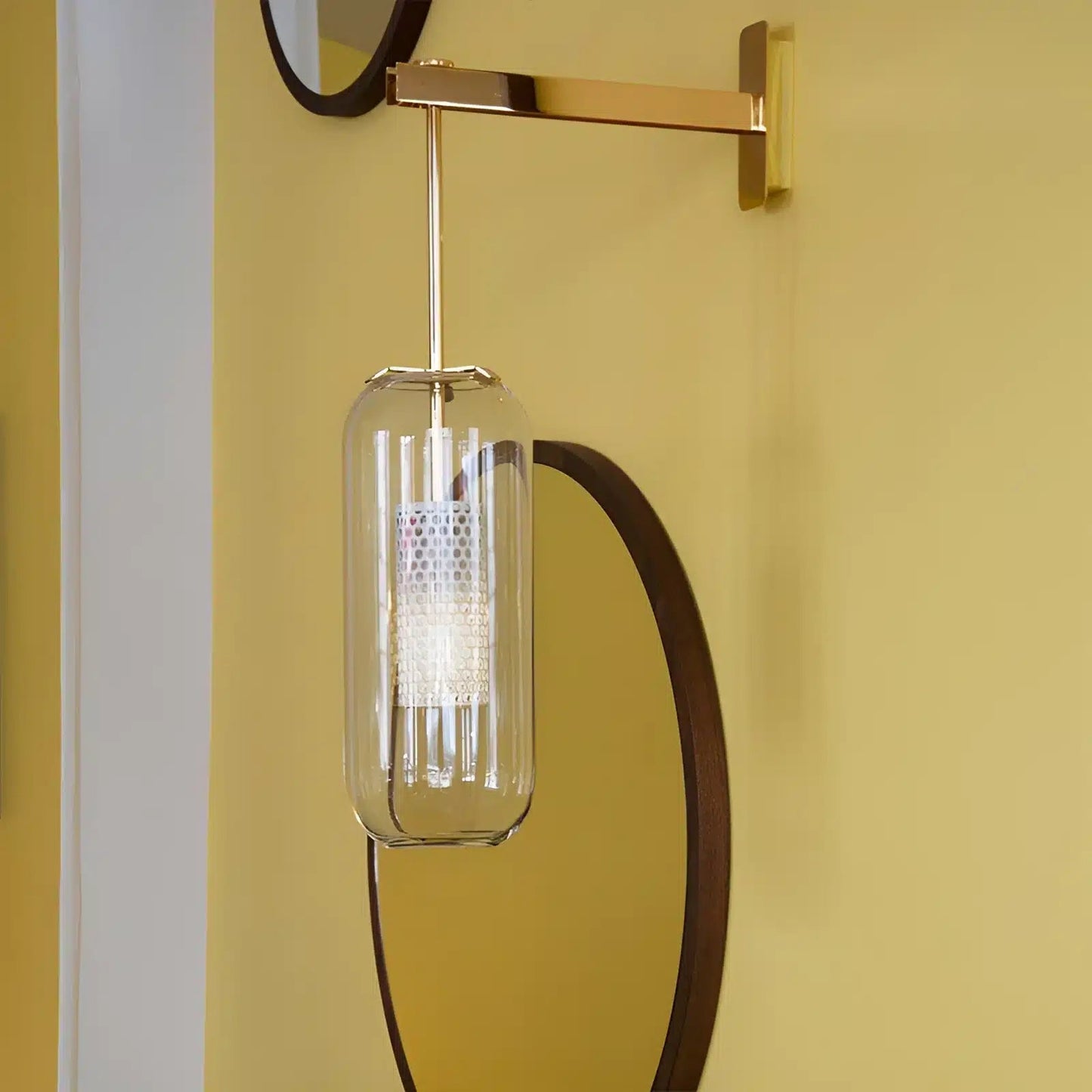 Applique LED Moderne en Verre - Design Nordique pour Éclairage de Salon - Luminenza - Noir