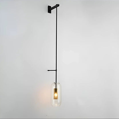 Applique LED Moderne en Verre - Design Nordique pour Éclairage de Salon - Luminenza - Noir