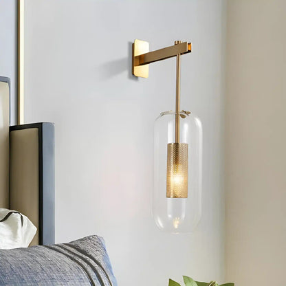 Applique LED Moderne en Verre - Design Nordique pour Éclairage de Salon - Luminenza - Noir