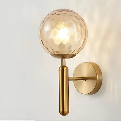 Applique Murale avec Globe Lumineux pour Chambre - Luminenza - Doré