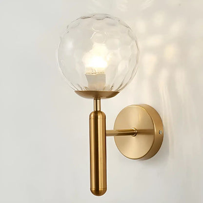 Applique Murale avec Globe Lumineux pour Chambre - Luminenza - Doré