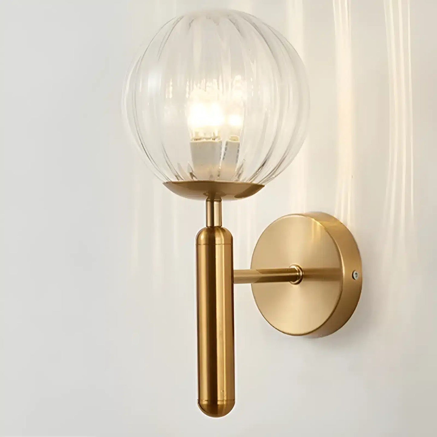 Applique Murale avec Globe Lumineux pour Chambre - Luminenza - Doré