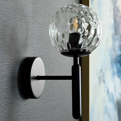 Applique Murale avec Globe Lumineux pour Chambre - Luminenza - Noir