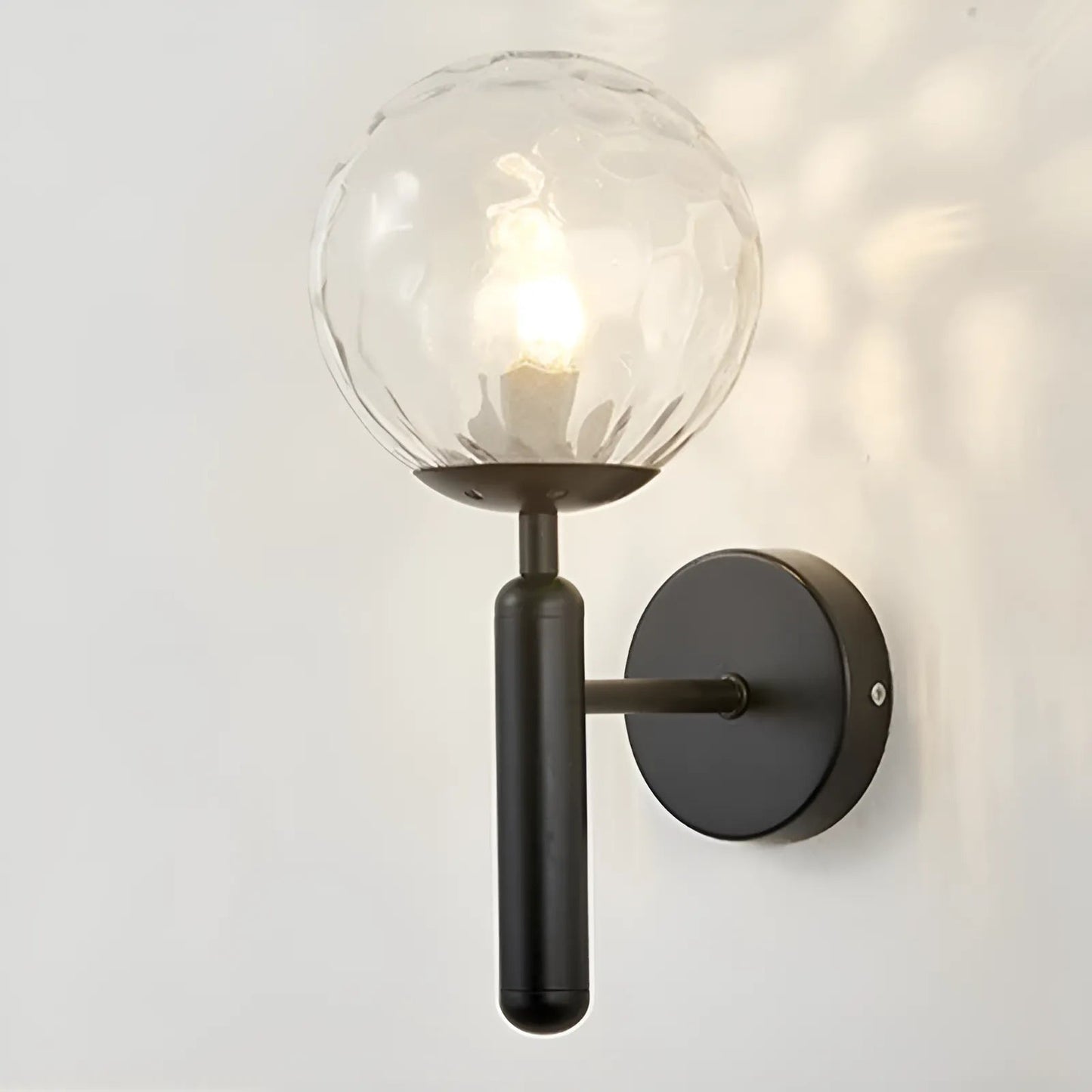 Applique Murale avec Globe Lumineux pour Chambre - Luminenza - Noir