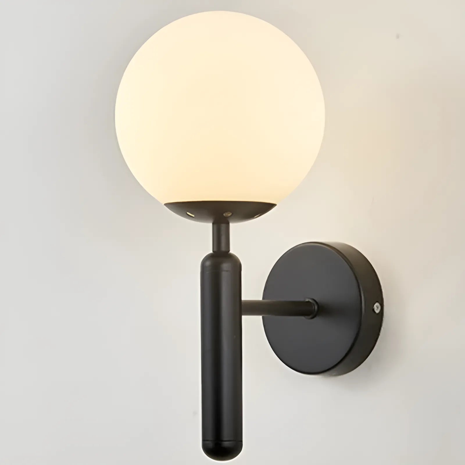 Applique Murale avec Globe Lumineux pour Chambre - Luminenza - Noir