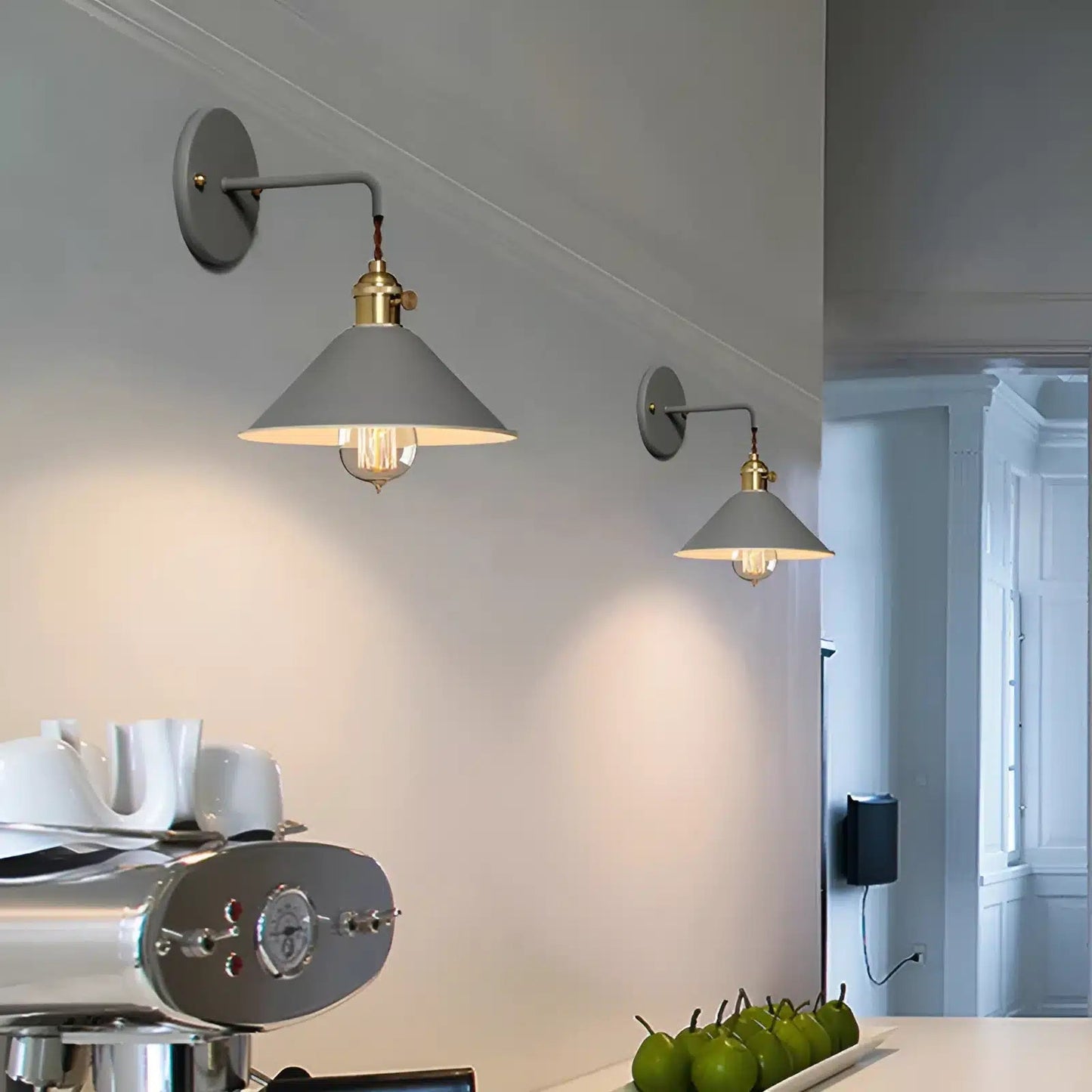 Applique murale design vintage pour chambre - Luminenza - Blanc