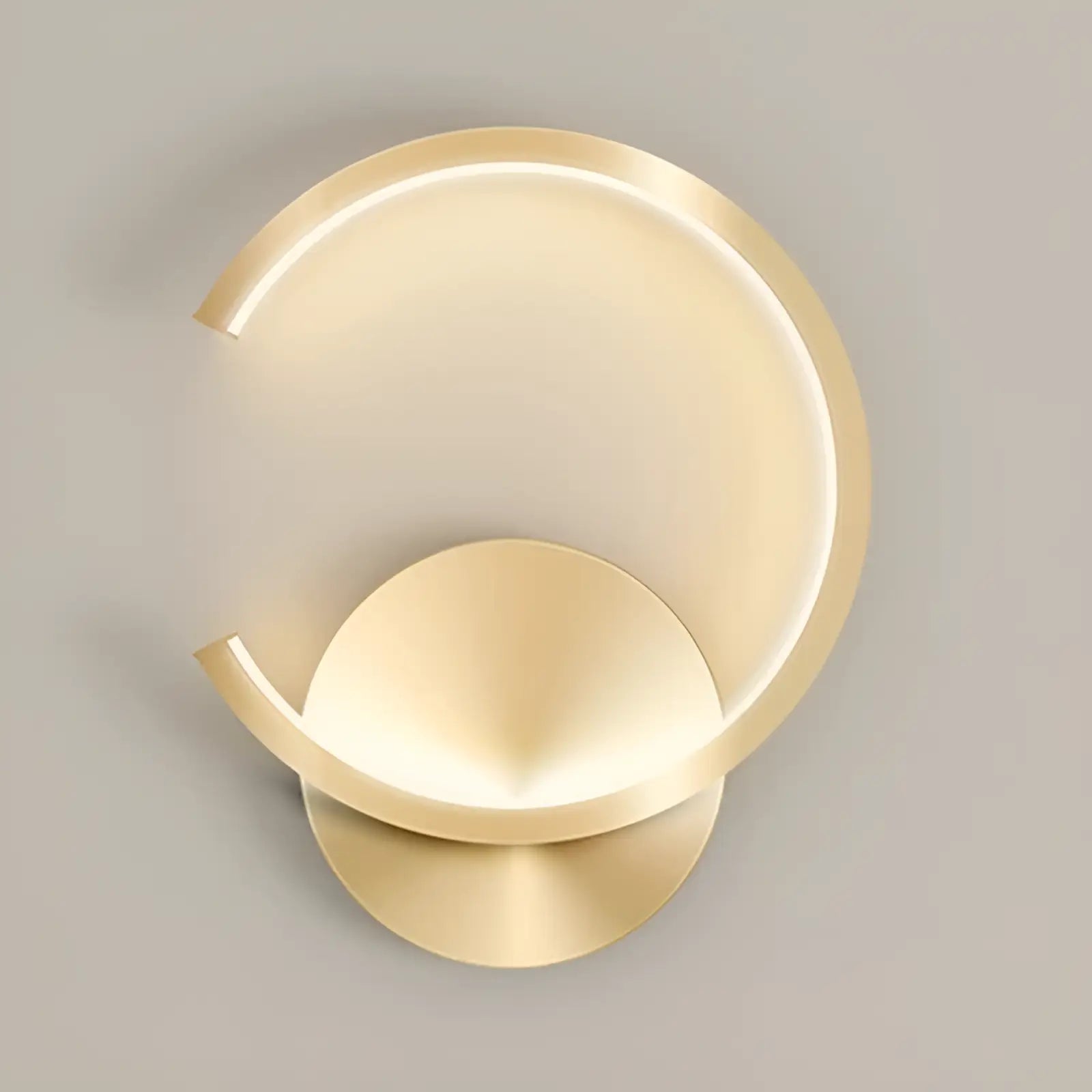 Applique murale en forme de halo découpé pour chambre - Luminenza - Doré