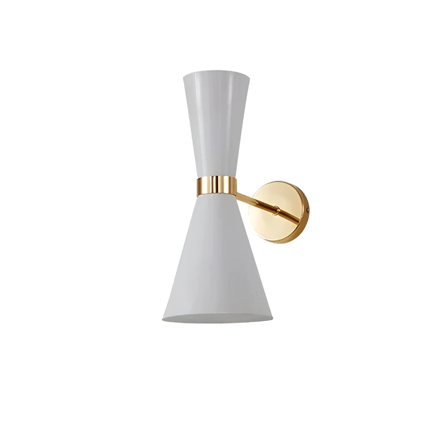 Applique murale en forme de sablier pour chambre - Luminenza - Blanc