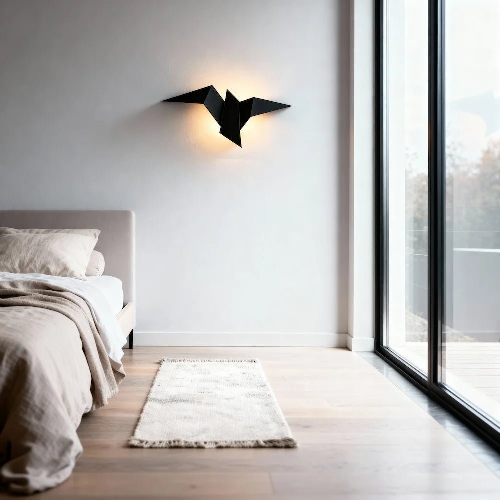 Applique murale en forme d'oiseau pour chambre - Luminenza - Blanc