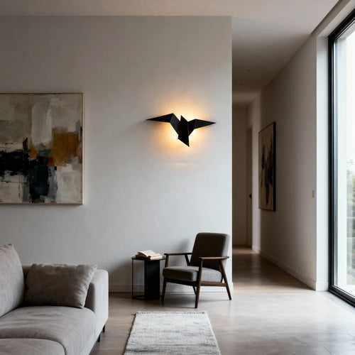 Applique murale en forme d'oiseau pour chambre - Luminenza - Blanc