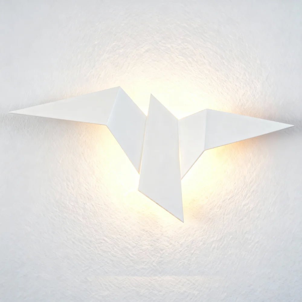 Applique murale en forme d'oiseau pour chambre - Luminenza - Blanc
