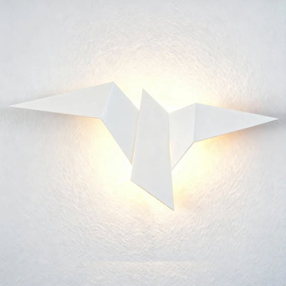 Applique murale en forme d'oiseau pour chambre - Luminenza - Blanc
