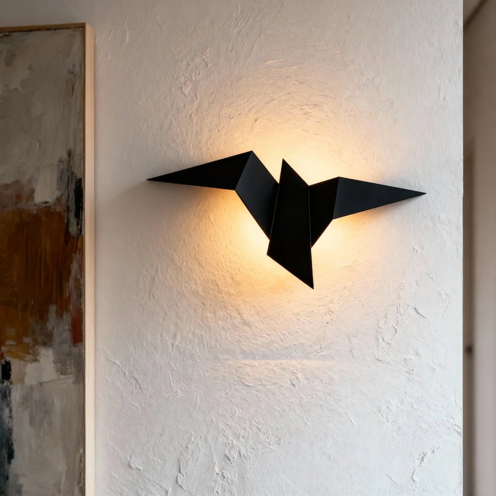 Applique murale en forme d'oiseau pour chambre - Luminenza - Blanc