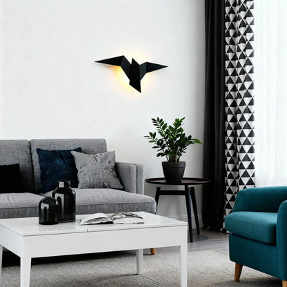 Applique murale en forme d'oiseau pour chambre - Luminenza - Blanc