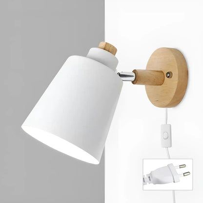 Applique murale forme conique pour chambre - Luminenza - Blanc