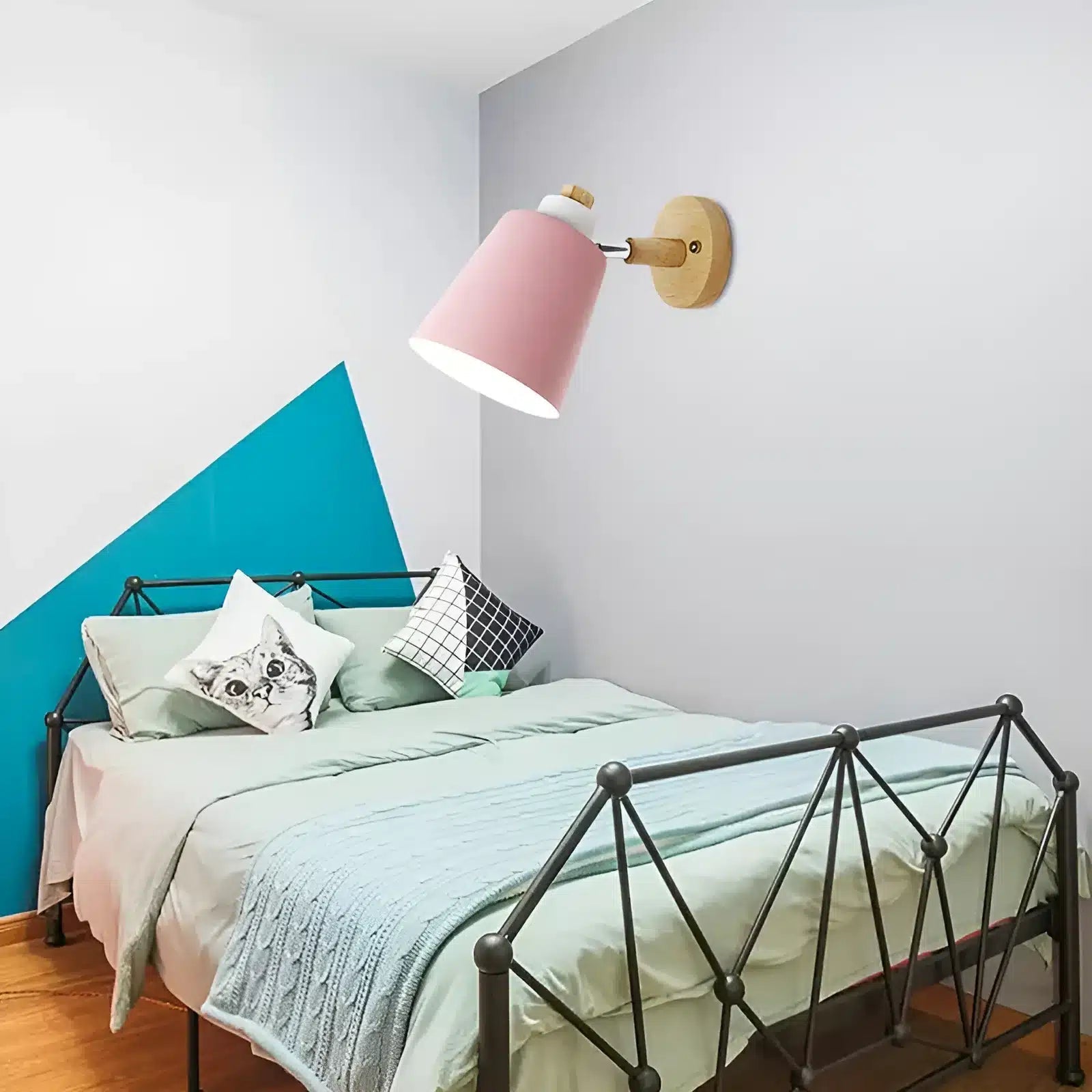 Applique murale forme conique pour chambre - Luminenza - Blanc