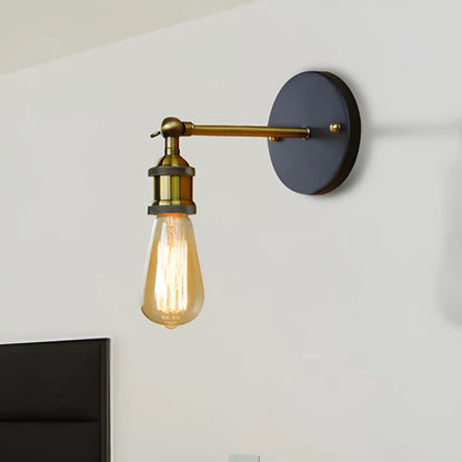 Applique Murale LED Chromé, Style Loft Vintage - Luminenza - Bronze