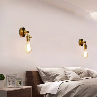 Applique Murale LED Chromé, Style Loft Vintage - Luminenza - Bronze