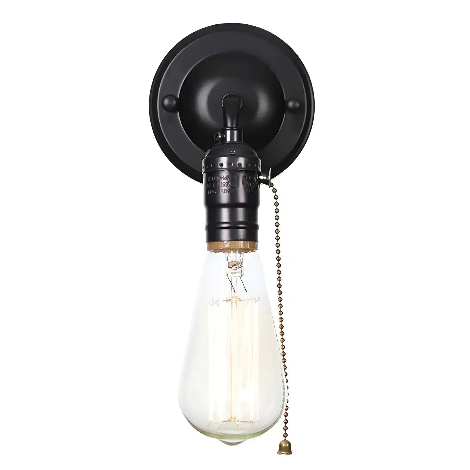 Applique Murale LED Chromé, Style Loft Vintage - Luminenza - Noir