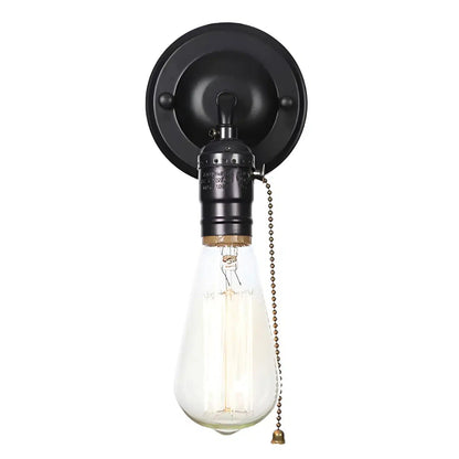 Applique Murale LED Chromé, Style Loft Vintage - Luminenza - Noir