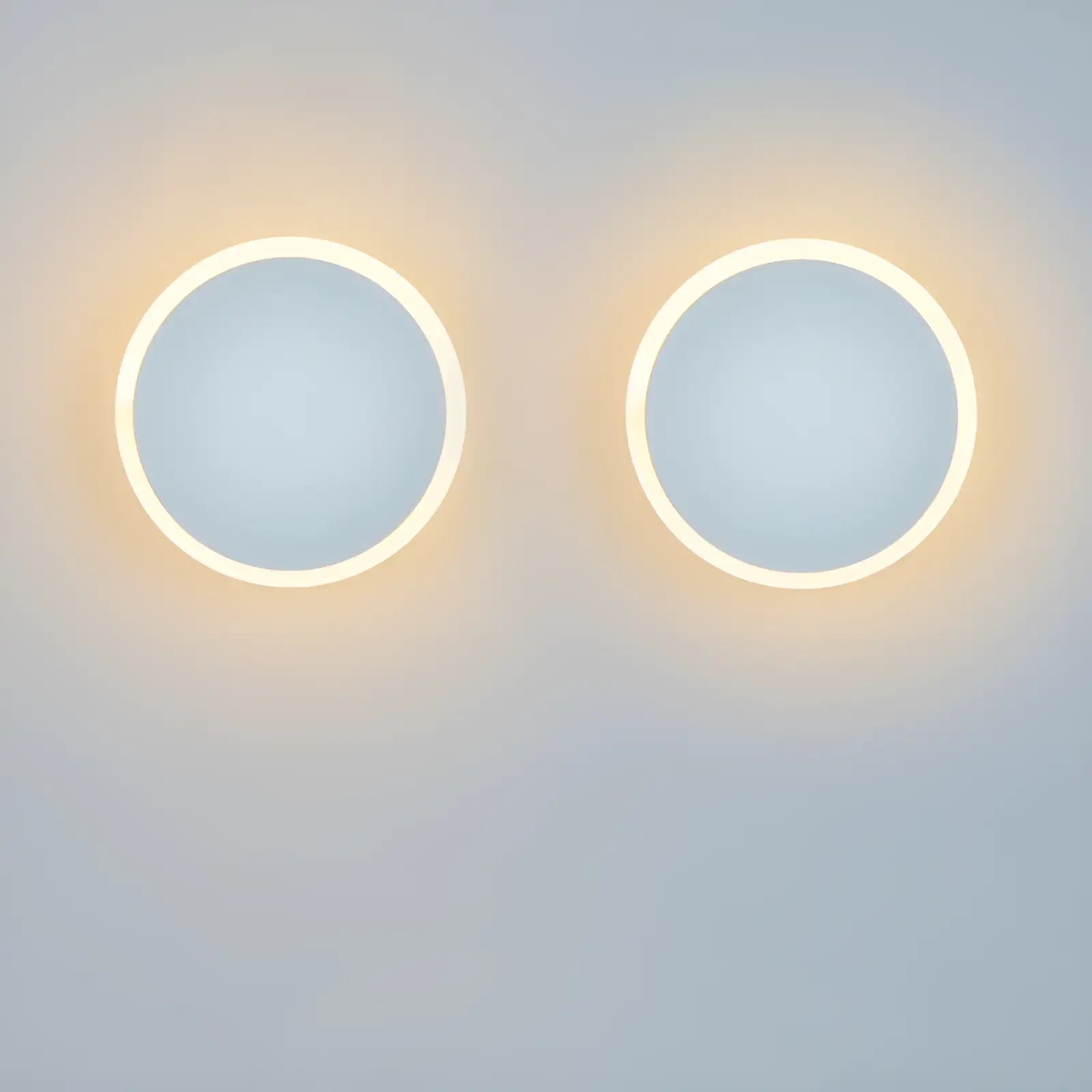 Applique murale LED effet éclipse pour chambre - Luminenza - Blanc