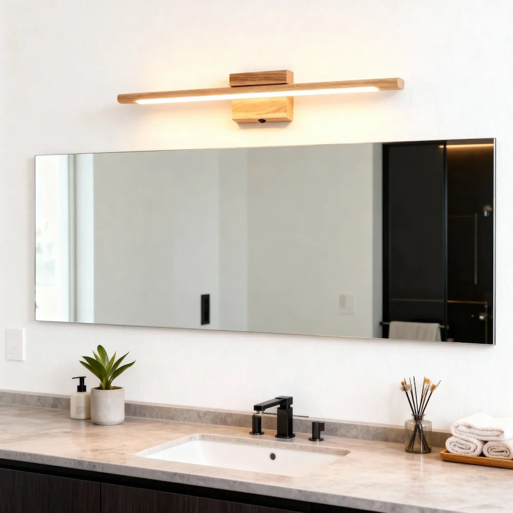 Applique Murale LED en Bois Massif Design Nordique Moderne - Luminenza - Bois