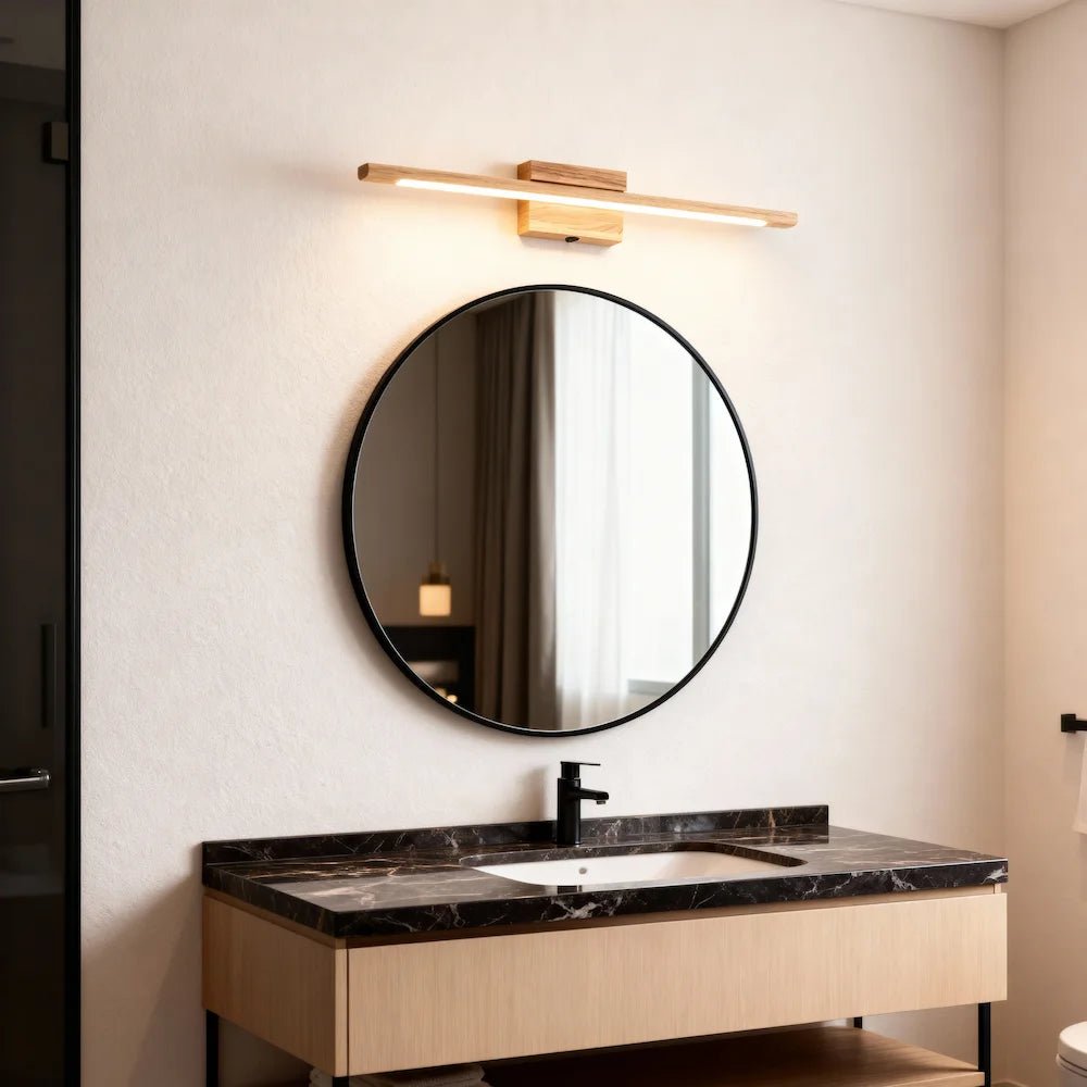 Applique Murale LED en Bois Massif Design Nordique Moderne - Luminenza - Bois