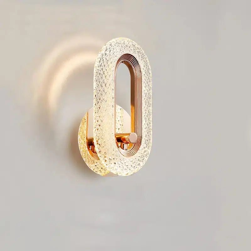 Applique Murale LED en Cristal au Design Nordique Moderne - Luminenza - Doré